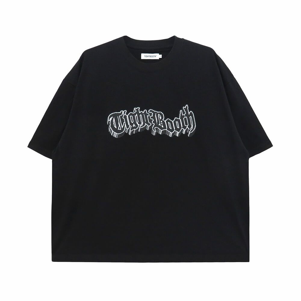 TIGHTBOOTH（TBPR）T-SHIRT タイトブース Tシャツ 3D LOGO BLACK スケートボード スケボー 