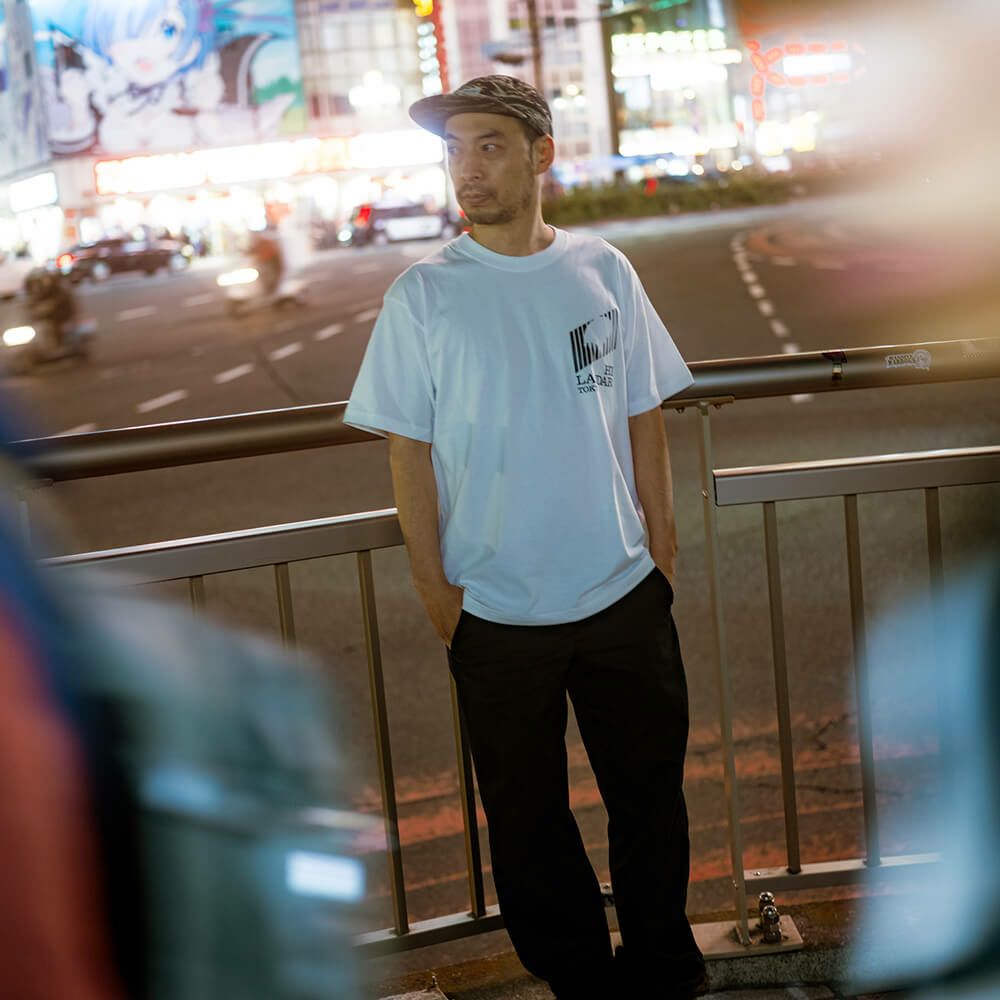 HILANDAR TOKYO T-SHIRT ハイランダートウキョウ Tシャツ LOGO WHITE スケートボード スケボー 3