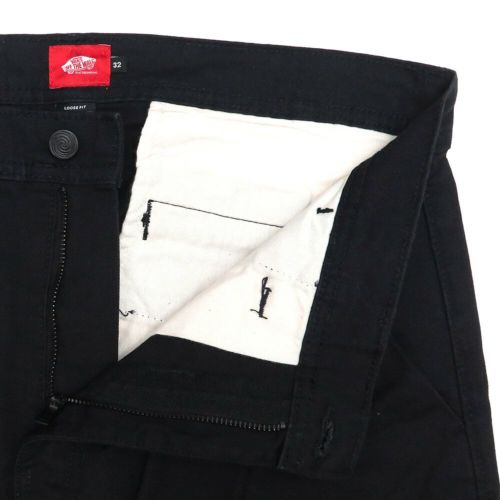 VANS PANTS バンズ パンツ ジーンズ SKATE LOOSE PLEATED BLACK（US企画） スケートボード スケボー 3