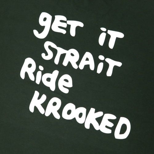 KROOKED LONG SLEEVE クルキッド ロングスリーブTシャツ STRAIT EYES FOREST GREEN/WHITE スケートボード スケボー 3