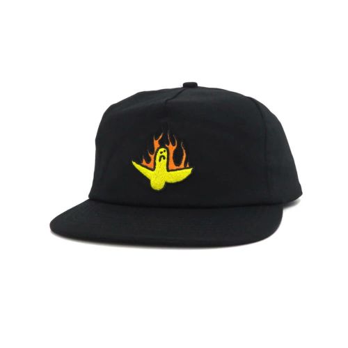 KROOKED CAP クルキッド キャップ FIRE BIRD SNAPBACK BLACK スケートボード スケボー 