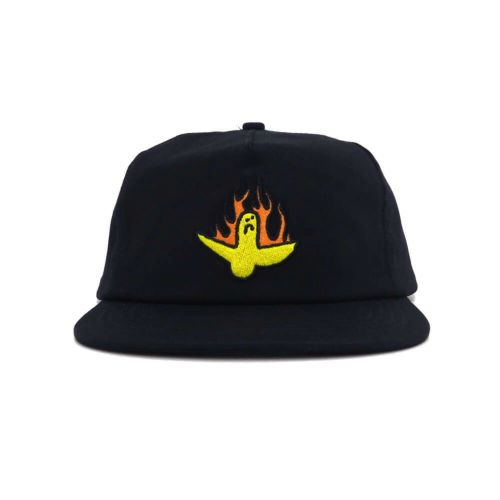 KROOKED CAP クルキッド キャップ FIRE BIRD SNAPBACK BLACK スケートボード スケボー 1