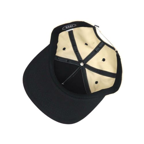 REAL CAP リアル キャップ CHINA BANKS SNAPBACK TAN/BLACK スケートボード スケボー 3