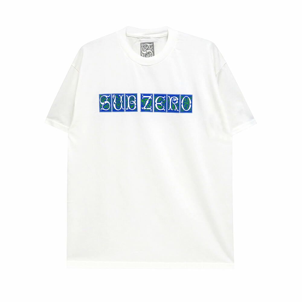 SUB ZERO T-SHIRT サブゼロ Tシャツ VINES WHITE スケートボード スケボー 