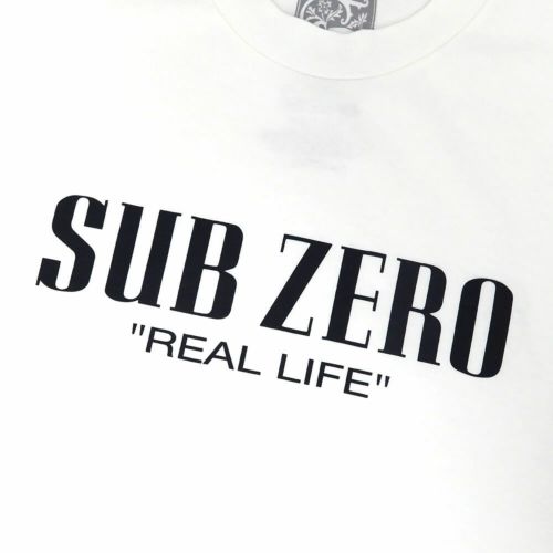 SUB ZERO T-SHIRT サブゼロ Tシャツ REAL LIFE WHITE スケートボード スケボー 1