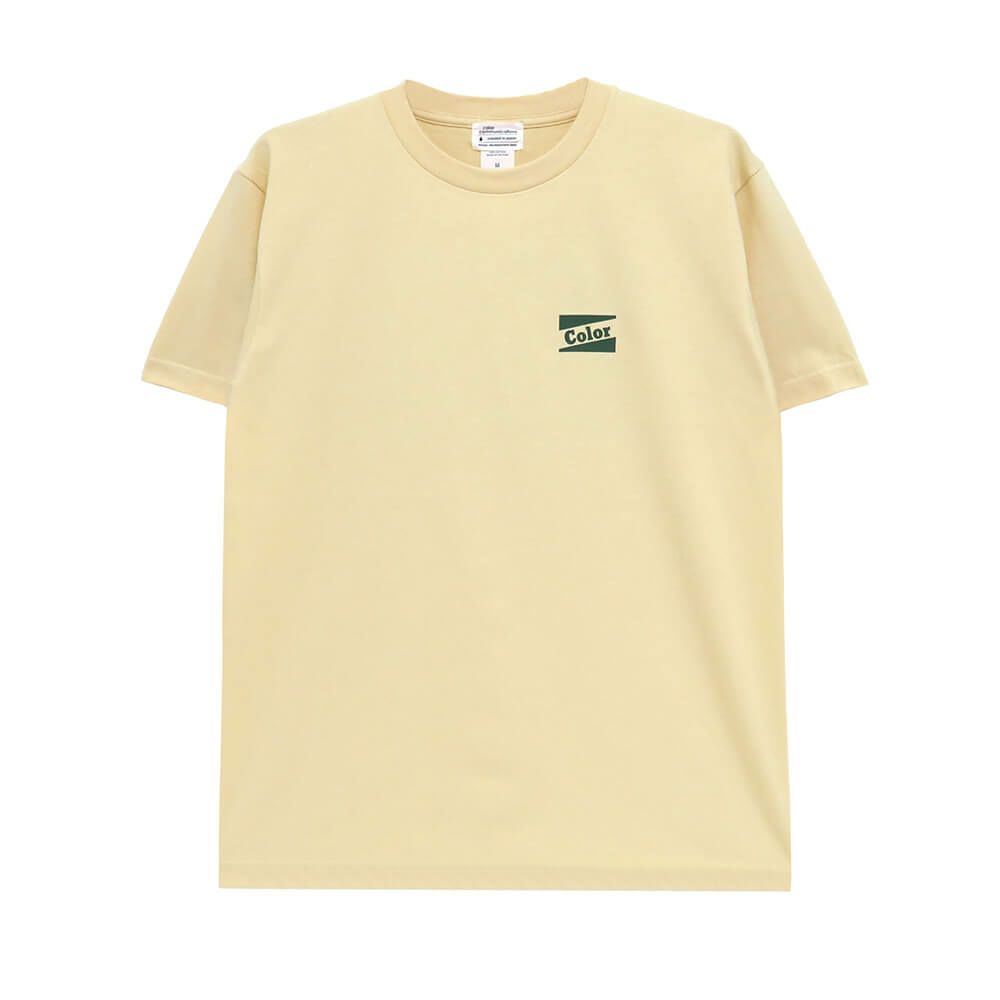 COLOR COMMUNICATIONS T-SHIRT カラーコミュニケーションズ Tシャツ RE-RETRO BAZ 2020 NATURAL スケートボード スケボー 1