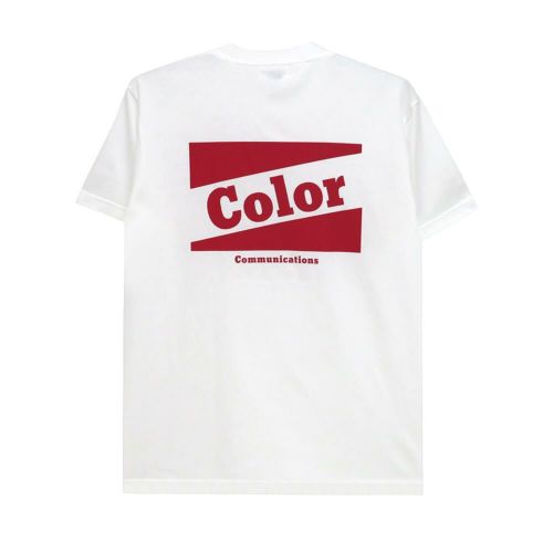 COLOR COMMUNICATIONS T-SHIRT カラーコミュニケーションズ Tシャツ RE-RETRO BAZ 2020 WHITE スケートボード スケボー 