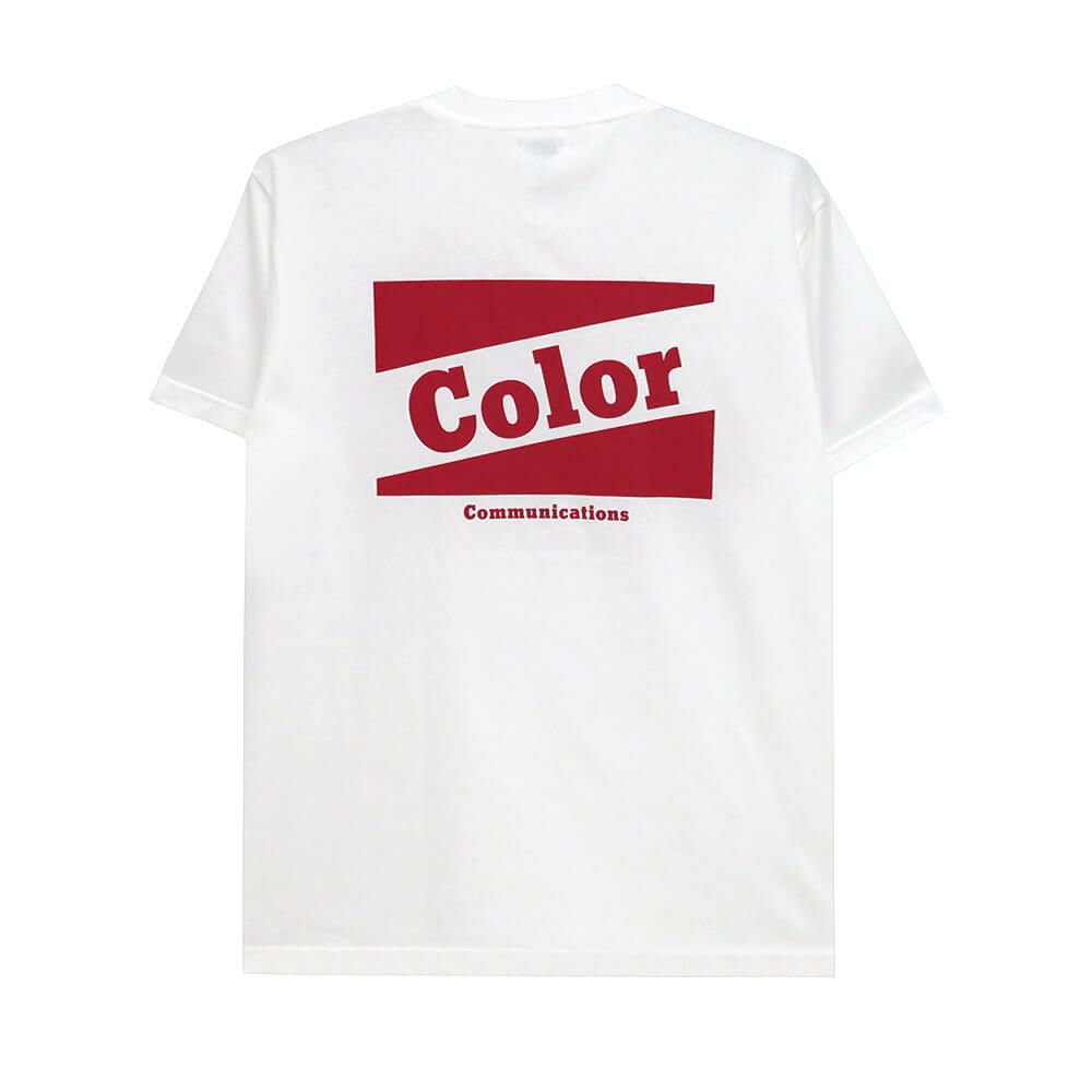 COLOR COMMUNICATIONS T-SHIRT カラーコミュニケーションズ Tシャツ RE-RETRO BAZ 2020 WHITE スケートボード スケボー 