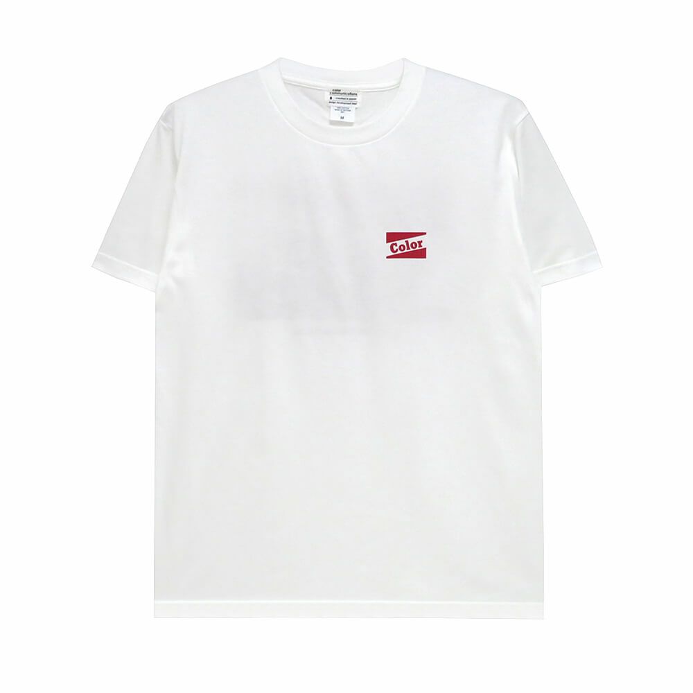 COLOR COMMUNICATIONS T-SHIRT カラーコミュニケーションズ Tシャツ RE-RETRO BAZ 2020 WHITE スケートボード スケボー 1