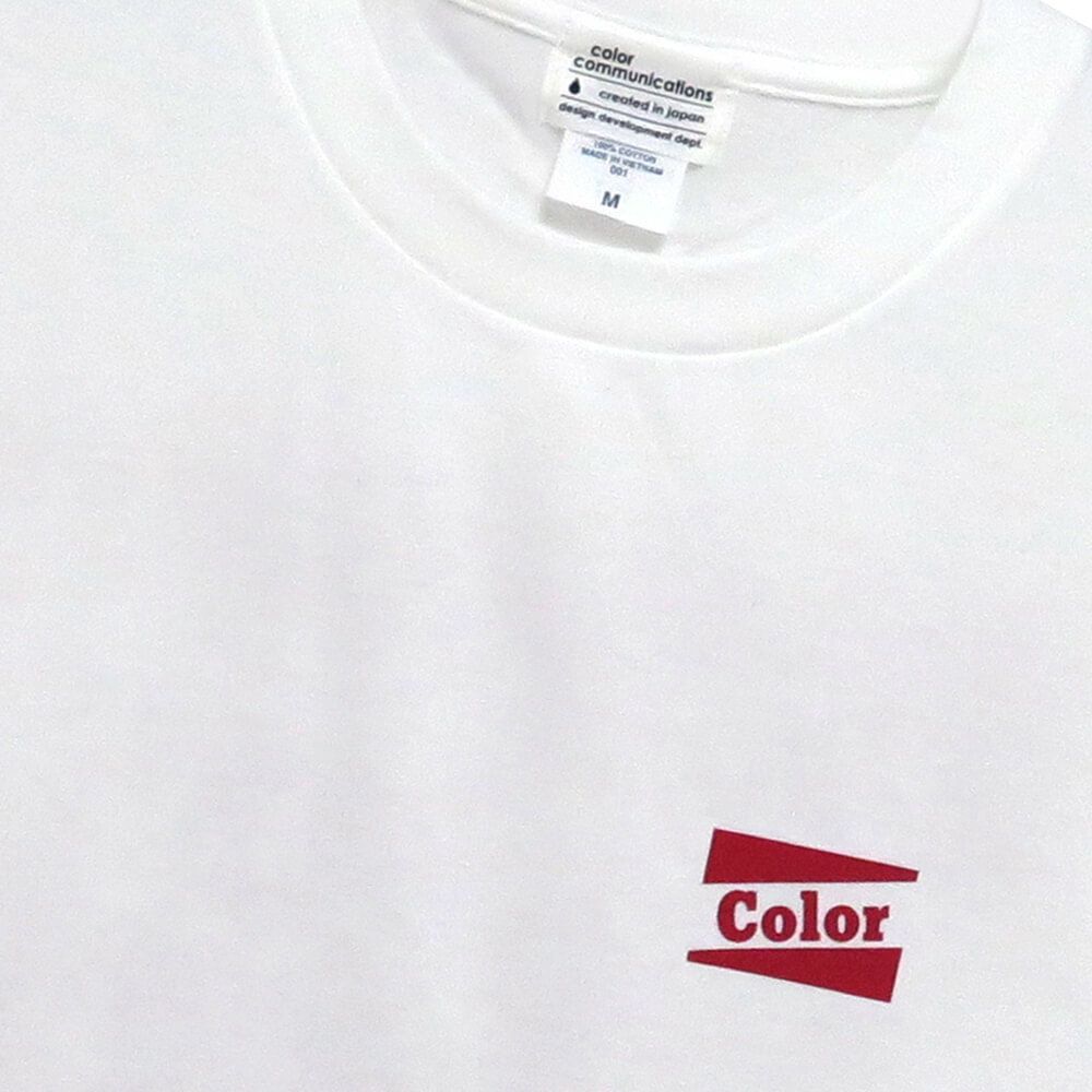 COLOR COMMUNICATIONS T-SHIRT カラーコミュニケーションズ Tシャツ RE-RETRO BAZ 2020 WHITE スケートボード スケボー 2