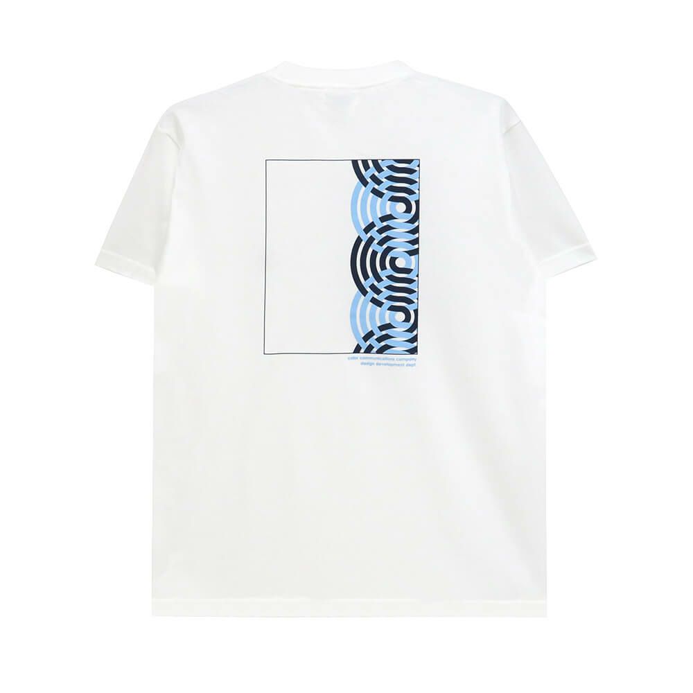 COLOR COMMUNICATIONS T-SHIRT カラーコミュニケーションズ Tシャツ RE-HALF STROKE FLAME 2011 WHITE スケートボード スケボー 