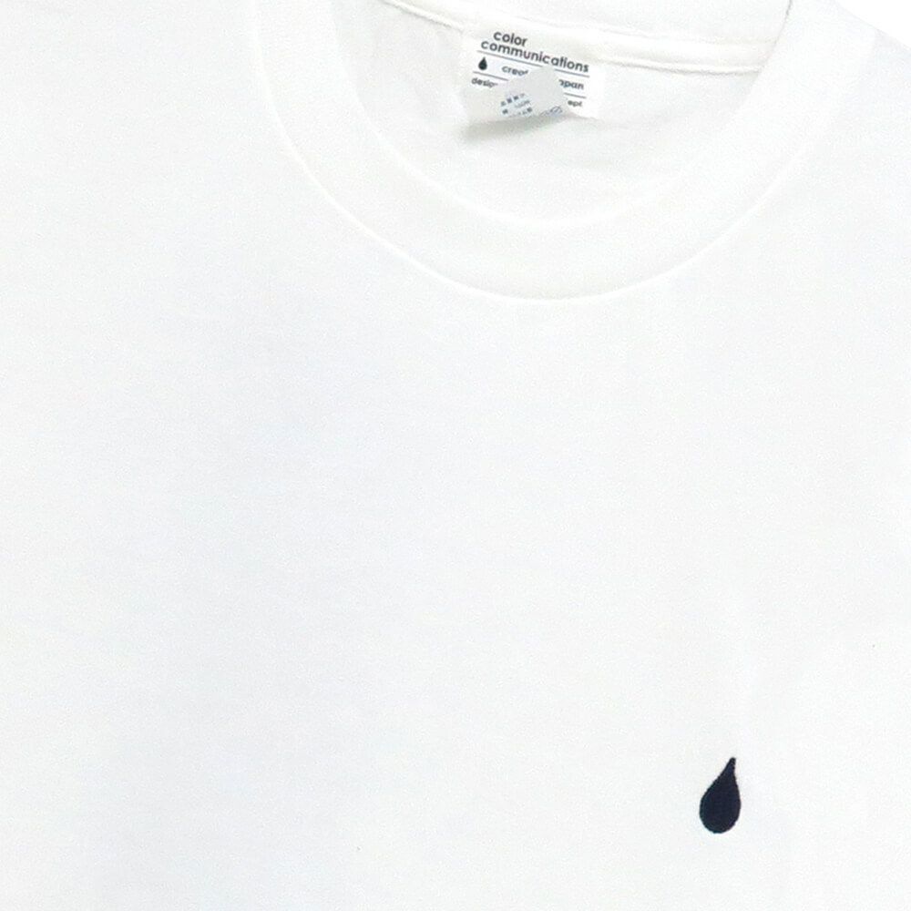 COLOR COMMUNICATIONS T-SHIRT カラーコミュニケーションズ Tシャツ RE-HALF STROKE FLAME 2011 WHITE スケートボード スケボー 2