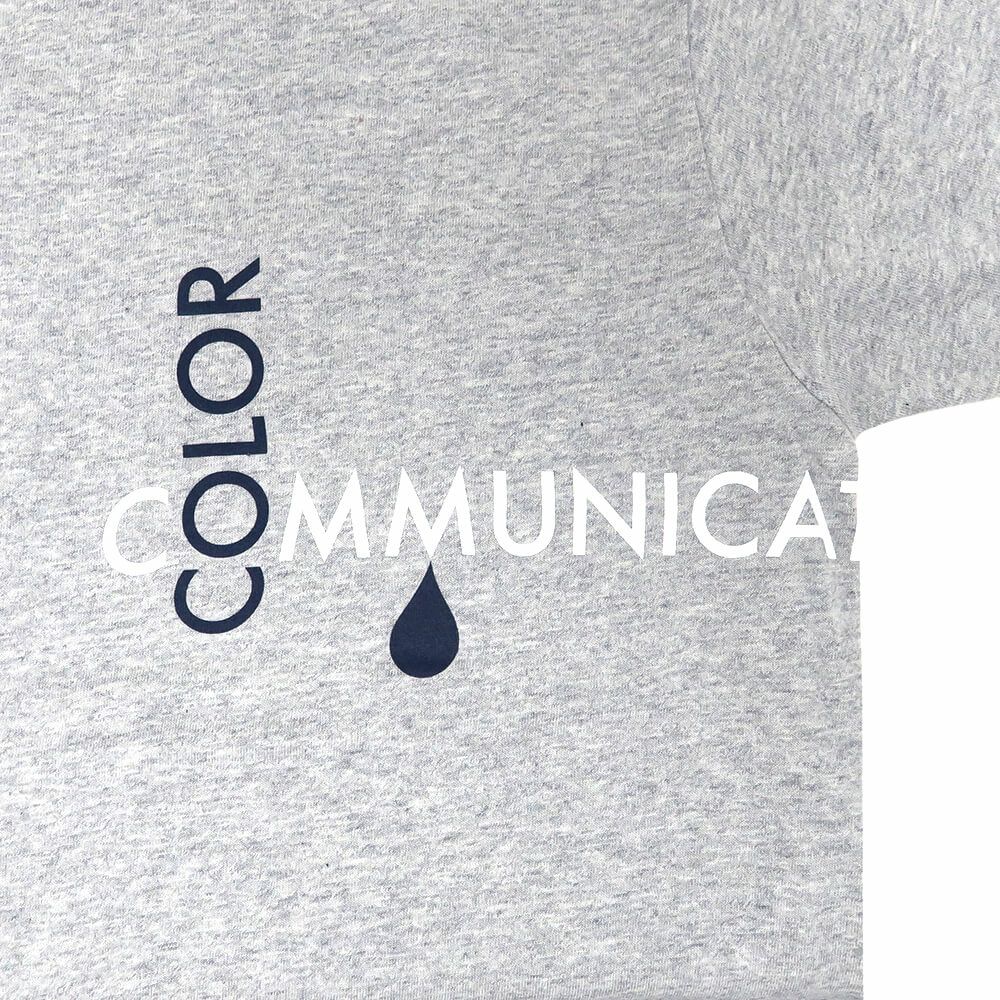 COLOR COMMUNICATIONS T-SHIRT カラーコミュニケーションズ Tシャツ RE-CROSS LETTERS 2008 GREY スケートボード スケボー 2