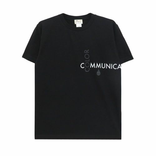 COLOR COMMUNICATIONS T-SHIRT カラーコミュニケーションズ Tシャツ RE-CROSS LETTERS 2008 BLACK スケートボード スケボー 