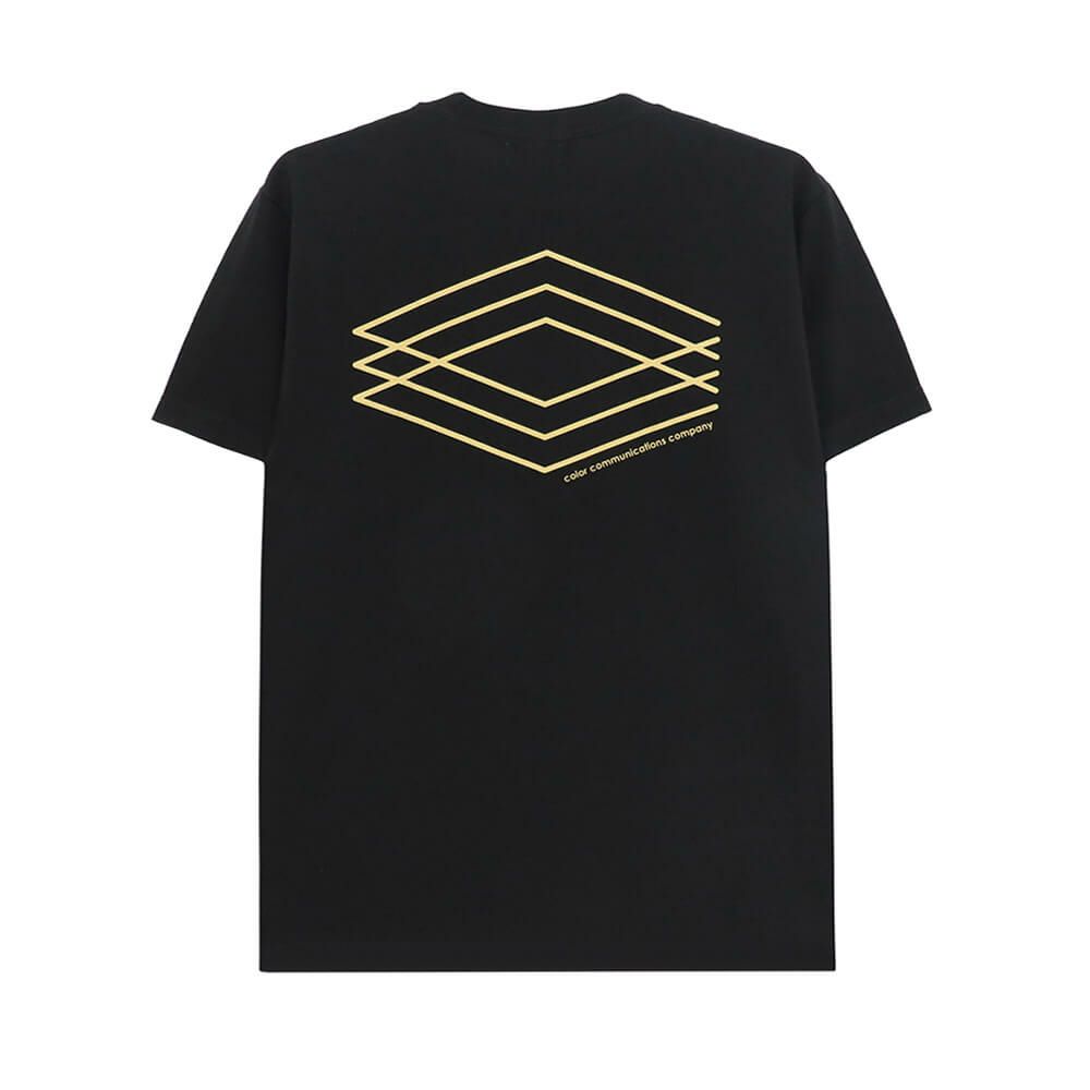 COLOR COMMUNICATIONS T-SHIRT カラーコミュニケーションズ Tシャツ 3C DIAMONDS BLACK スケートボード スケボー 