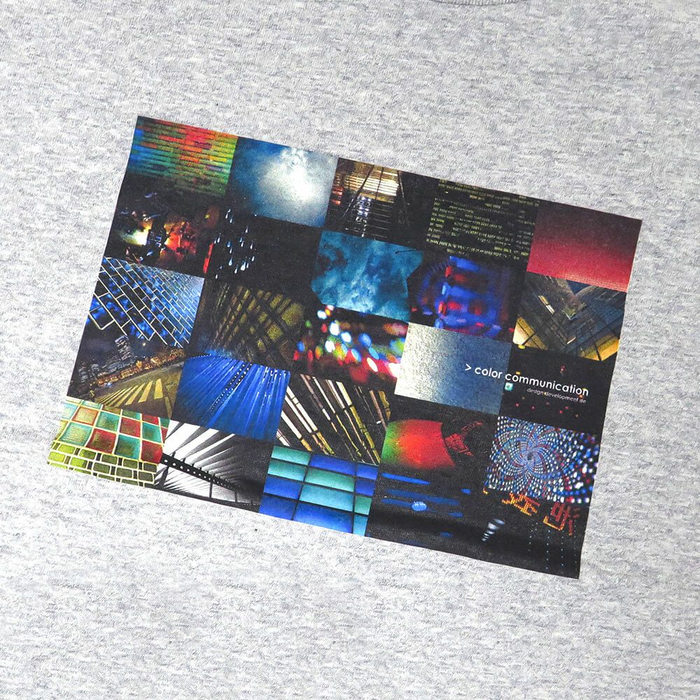 COLOR COMMUNICATIONS T-SHIRT カラーコミュニケーションズ Tシャツ TRAJECTORY PHOTO GREY スケートボード スケボー 1