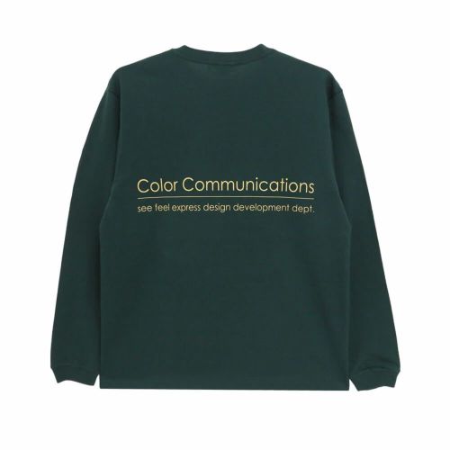 COLOR COMMUNICATIONS LONG SLEEVE カラーコミュニケーションズ ロングスリーブTシャツ RE-LETTER 2012 DARK GREEN スケートボード スケボー 