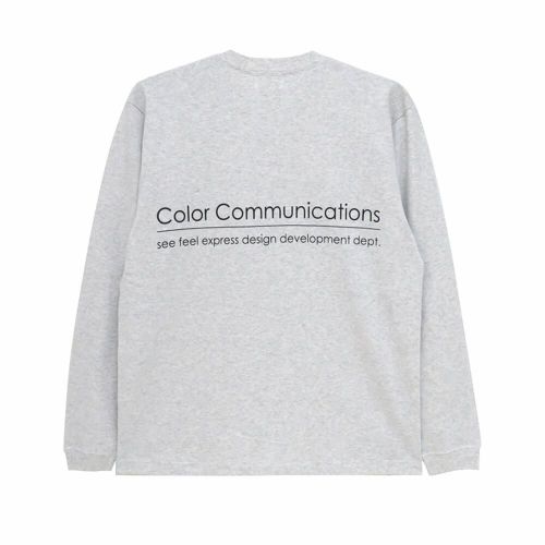 COLOR COMMUNICATIONS LONG SLEEVE カラーコミュニケーションズ ロングスリーブTシャツ RE-LETTER 2012 ASH スケートボード スケボー 