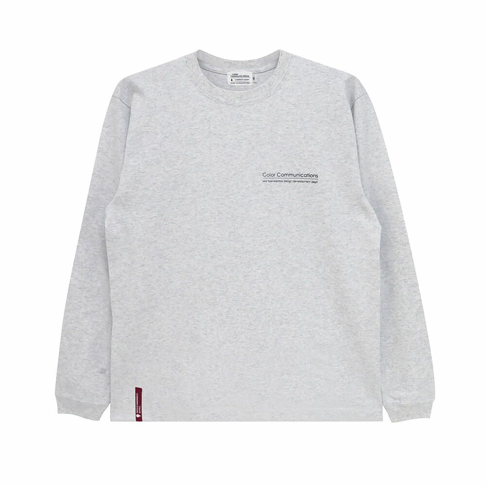 COLOR COMMUNICATIONS LONG SLEEVE カラーコミュニケーションズ ロングスリーブTシャツ RE-LETTER 2012 ASH スケートボード スケボー 1