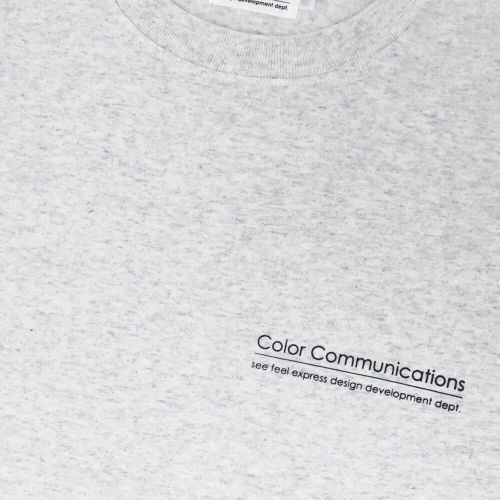 COLOR COMMUNICATIONS LONG SLEEVE カラーコミュニケーションズ ロングスリーブTシャツ RE-LETTER 2012 ASH スケートボード スケボー 2