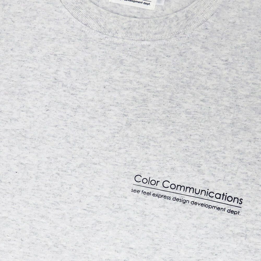 COLOR COMMUNICATIONS LONG SLEEVE カラーコミュニケーションズ ロングスリーブTシャツ RE-LETTER 2012 ASH スケートボード スケボー 2