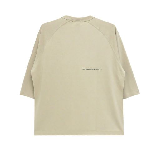 COLOR COMMUNICATIONS LONG SLEEVE カラーコミュニケーションズ 7分袖Tシャツ WAWA OWL EMB LETTER STONE スケートボード スケボー 4