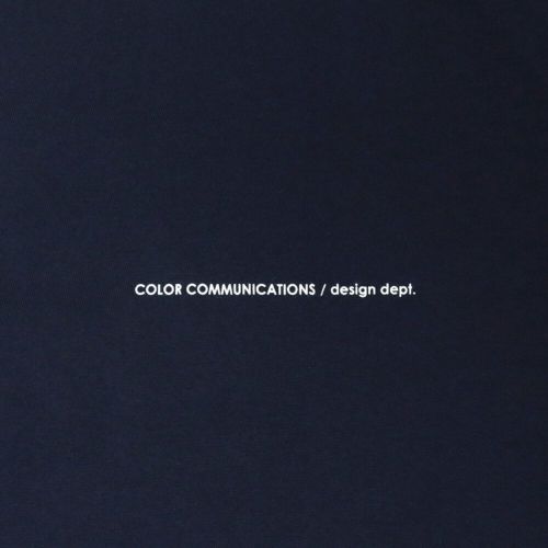 COLOR COMMUNICATIONS LONG SLEEVE カラーコミュニケーションズ 7分袖Tシャツ WAWA OWL EMB LETTER NAVY スケートボード スケボー 3