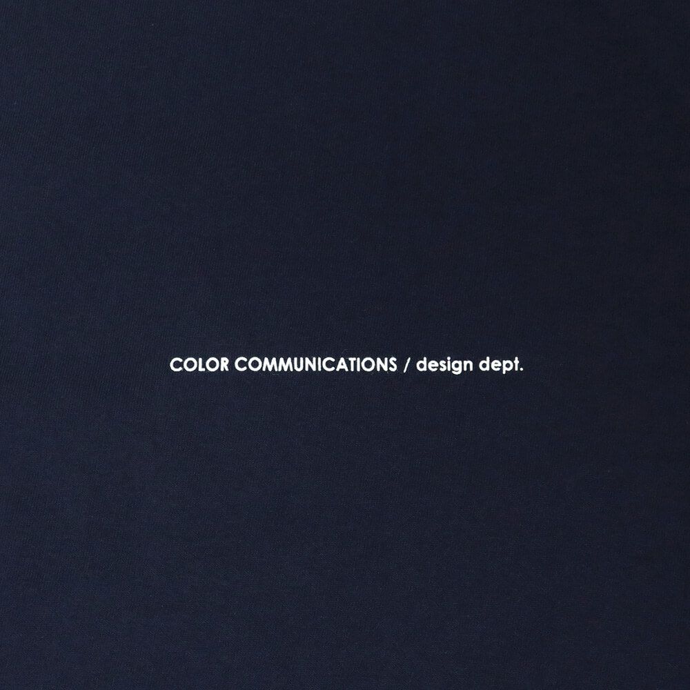 COLOR COMMUNICATIONS LONG SLEEVE カラーコミュニケーションズ 7分袖Tシャツ WAWA OWL EMB LETTER NAVY スケートボード スケボー 3