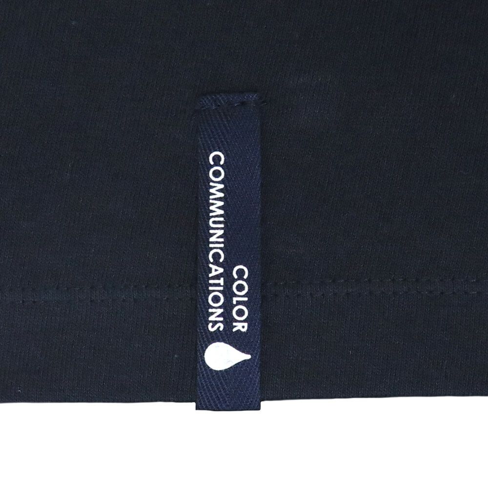 COLOR COMMUNICATIONS LONG SLEEVE カラーコミュニケーションズ 7分袖Tシャツ WAWA OWL EMB LETTER NAVY スケートボード スケボー 5