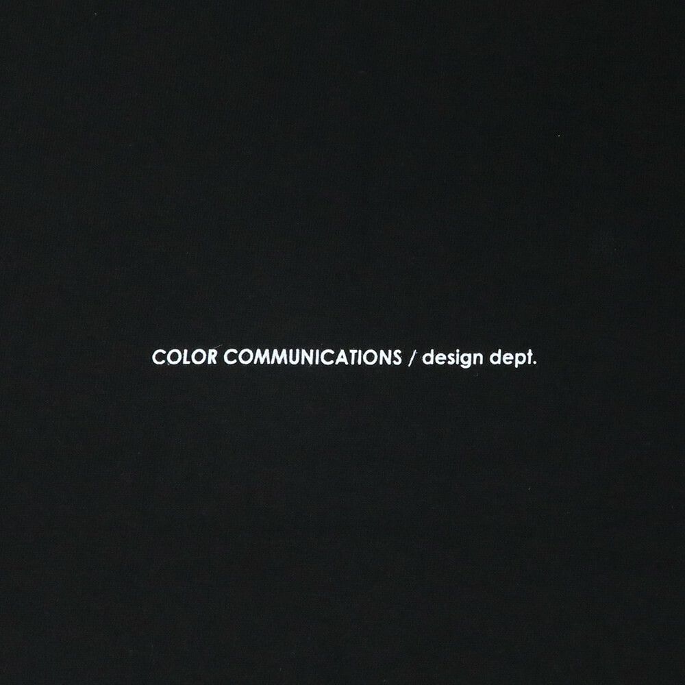 COLOR COMMUNICATIONS LONG SLEEVE カラーコミュニケーションズ 7分袖Tシャツ WAWA OWL EMB LETTER BLACK スケートボード スケボー 3