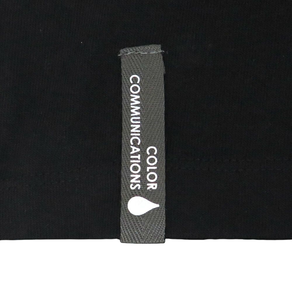 COLOR COMMUNICATIONS LONG SLEEVE カラーコミュニケーションズ 7分袖Tシャツ WAWA OWL EMB LETTER BLACK スケートボード スケボー 5