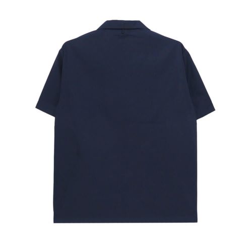 COLOR COMMUNICATIONS SHORT SLEEVE SHIRTS カラーコミュニケーションズ 半袖シャツ DRIP EMB TC TWILL DARK NAVY スケートボード スケボー 3