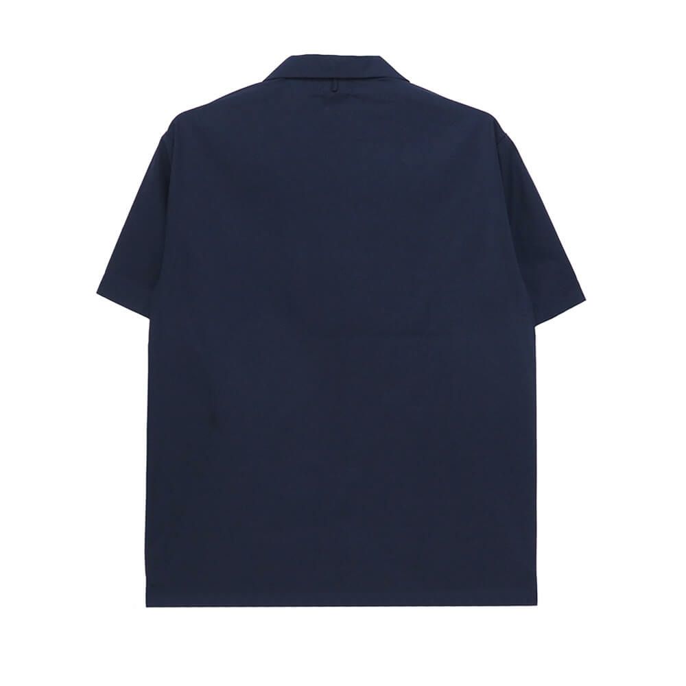 COLOR COMMUNICATIONS SHORT SLEEVE SHIRTS カラーコミュニケーションズ 半袖シャツ DRIP EMB TC TWILL DARK NAVY スケートボード スケボー 3