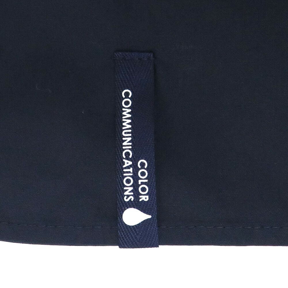 COLOR COMMUNICATIONS SHORT SLEEVE SHIRTS カラーコミュニケーションズ 半袖シャツ DRIP EMB TC TWILL DARK NAVY スケートボード スケボー 4
