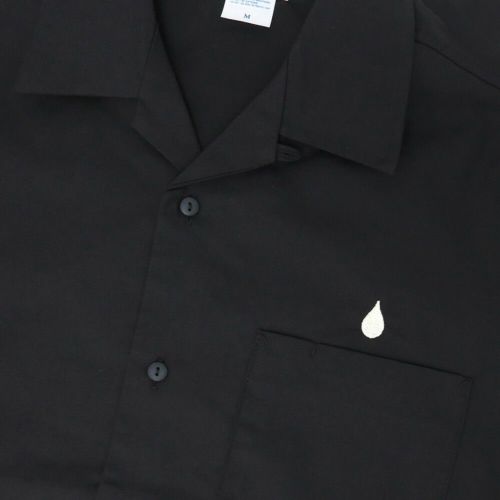 COLOR COMMUNICATIONS SHORT SLEEVE SHIRTS カラーコミュニケーションズ 半袖シャツ DRIP EMB TC TWILL BLACK スケートボード スケボー 1