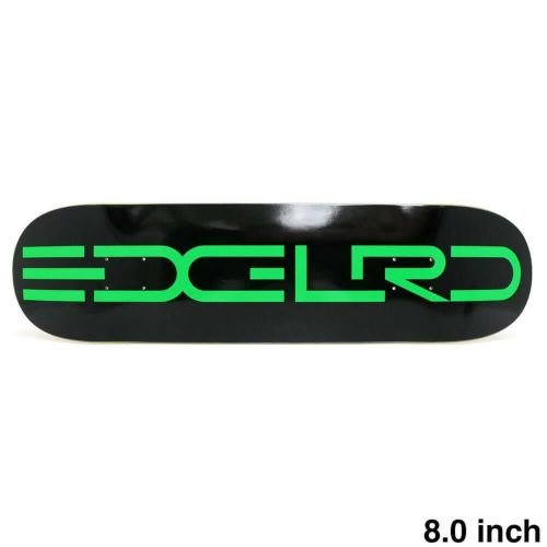 EDGLRD DECK エッジロード デッキ TEAM TECH SCRIPT BLACK/GREEN 8.0 スケートボード スケボー 1