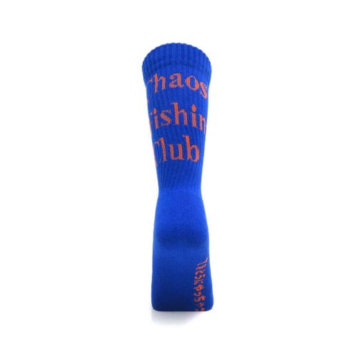 CHAOS FISHING CLUB SOCKS カオスフィッシングクラブ ソックス 靴下 1 PAC LOGO BLUE スケートボード スケボー 2