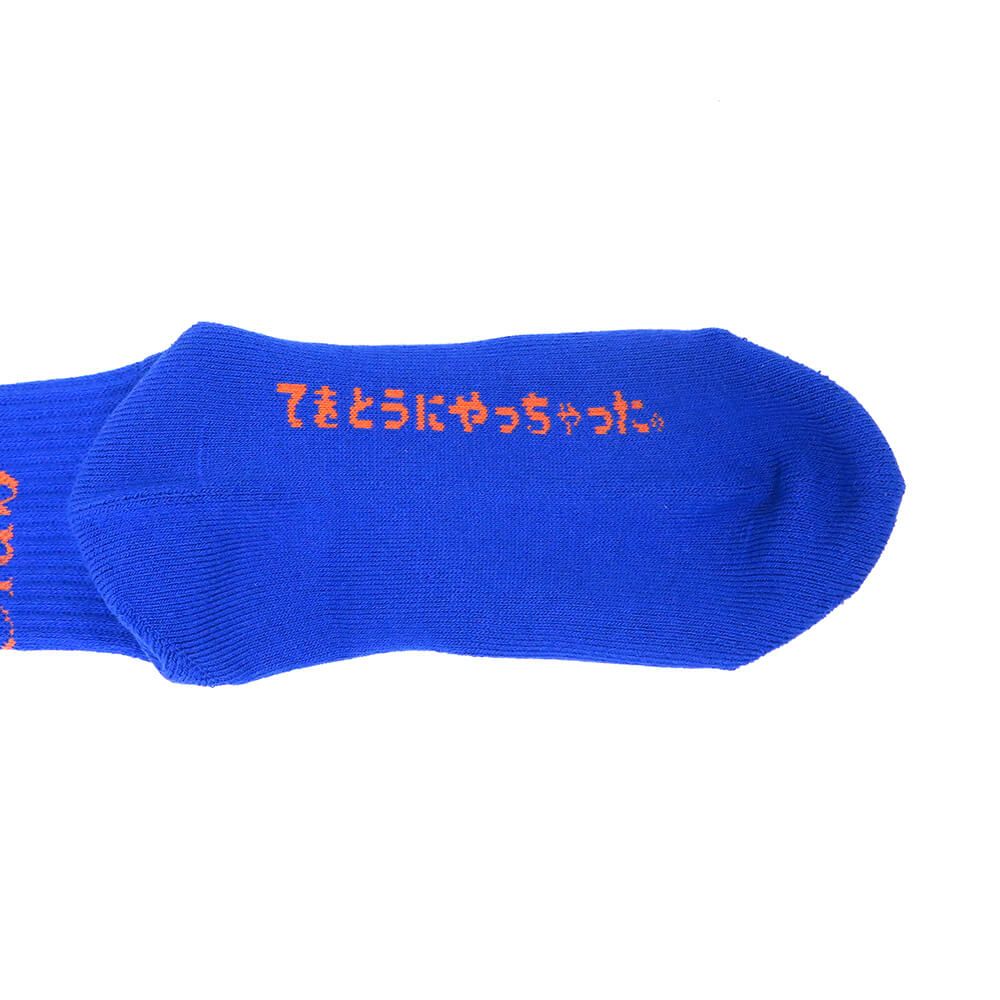 CHAOS FISHING CLUB SOCKS カオスフィッシングクラブ ソックス 靴下 1 PAC LOGO BLUE スケートボード スケボー 5