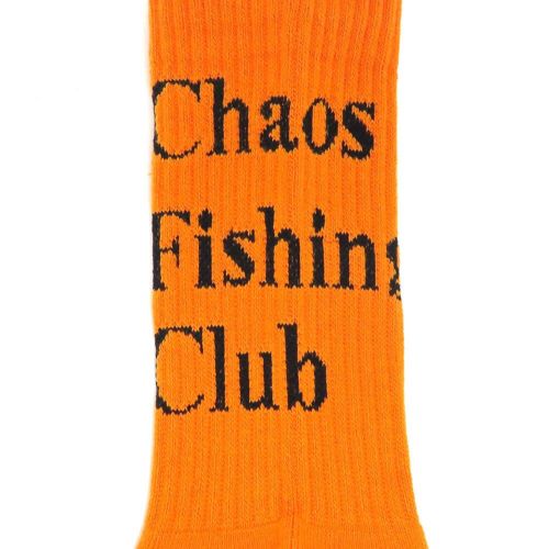 CHAOS FISHING CLUB SOCKS カオスフィッシングクラブ ソックス 靴下 1 PAC LOGO ORANGE スケートボード スケボー 4