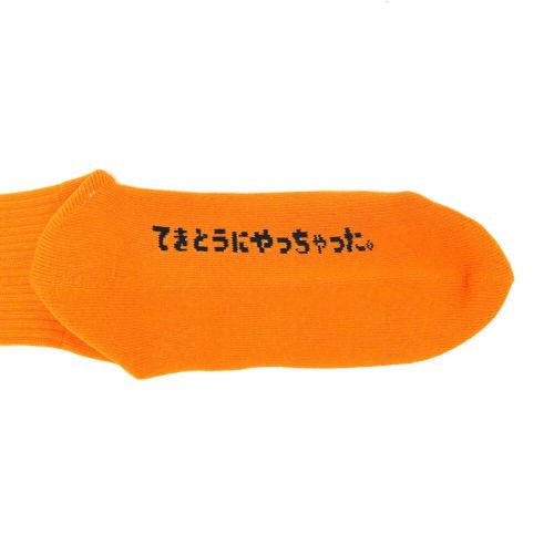CHAOS FISHING CLUB SOCKS カオスフィッシングクラブ ソックス 靴下 1 PAC LOGO ORANGE スケートボード スケボー 5