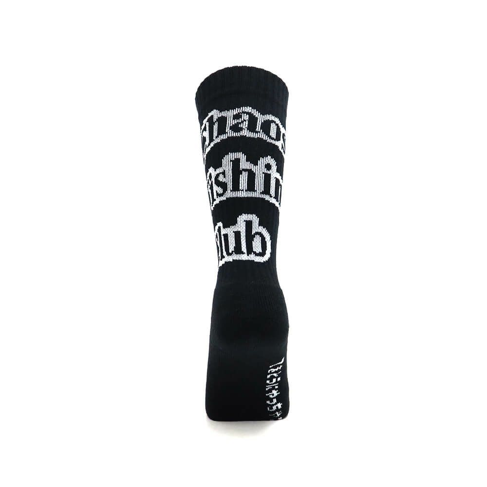 CHAOS FISHING CLUB SOCKS カオスフィッシングクラブ ソックス 靴下 1 PAC ARCH LOGO BLACK スケートボード スケボー 2