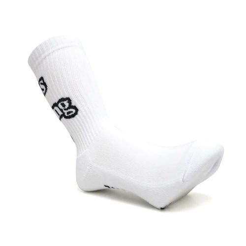 CHAOS FISHING CLUB SOCKS カオスフィッシングクラブ ソックス 靴下 1 PAC ARCH LOGO WHITE スケートボード スケボー 