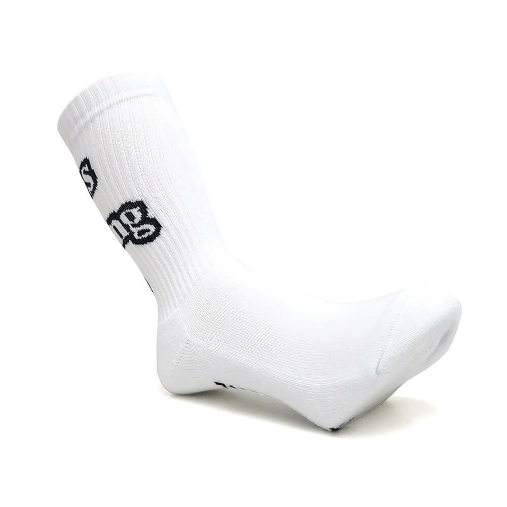 CHAOS FISHING CLUB SOCKS カオスフィッシングクラブ ソックス 靴下 1 PAC ARCH LOGO WHITE スケートボード スケボー 