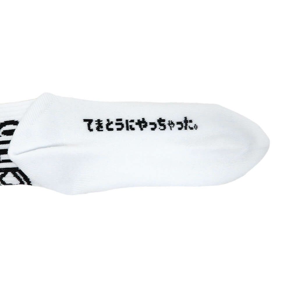 CHAOS FISHING CLUB SOCKS カオスフィッシングクラブ ソックス 靴下 1 PAC ARCH LOGO WHITE スケートボード スケボー 5
