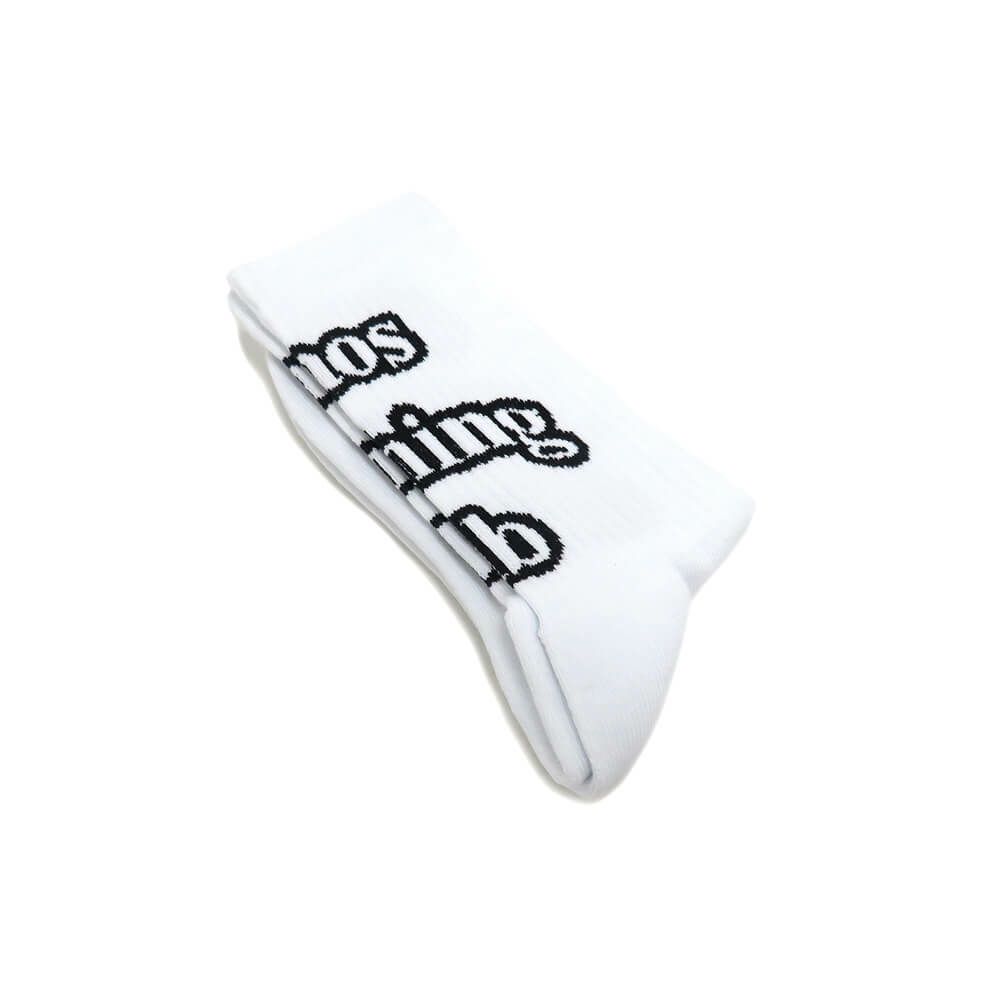 CHAOS FISHING CLUB SOCKS カオスフィッシングクラブ ソックス 靴下 1 PAC ARCH LOGO WHITE スケー6