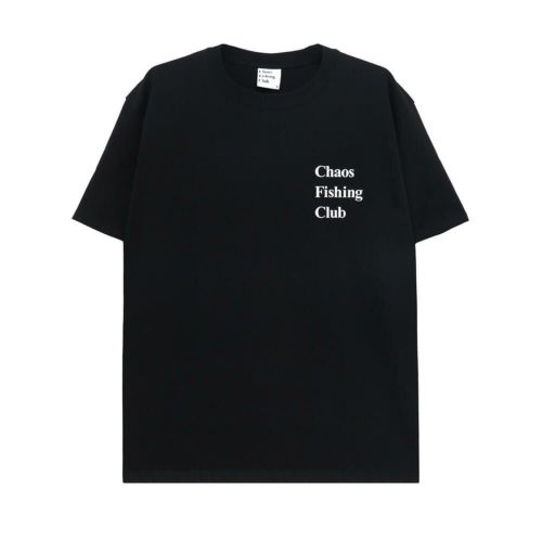 CHAOS FISHING CLUB T-SHIRT カオスフィッシングクラブ Tシャツ LOGO BLACK スケートボード スケボー 1