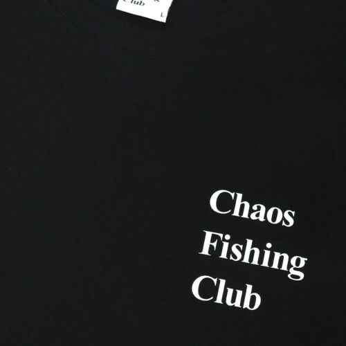 CHAOS FISHING CLUB T-SHIRT カオスフィッシングクラブ Tシャツ LOGO BLACK スケートボード スケボー 2