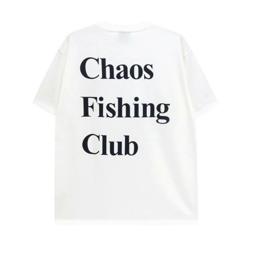 CHAOS FISHING CLUB T-SHIRT カオスフィッシングクラブ Tシャツ LOGO WHITE スケートボード スケボー 