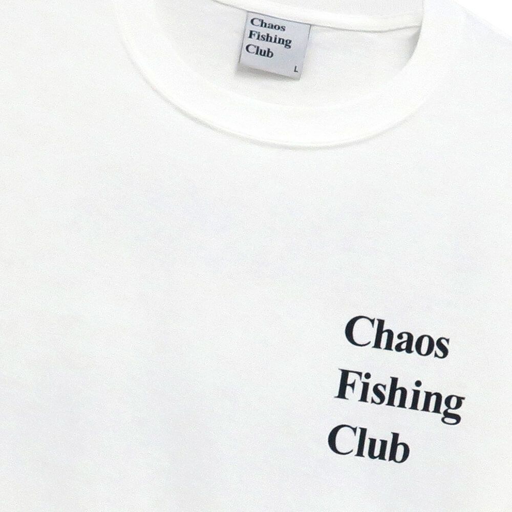 CHAOS FISHING CLUB T-SHIRT カオスフィッシングクラブ Tシャツ LOGO WHITE スケートボード スケボー 2
