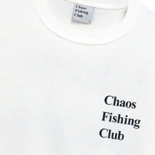 CHAOS FISHING CLUB T-SHIRT カオスフィッシングクラブ Tシャツ LOGO WHITE スケートボード スケボー 2